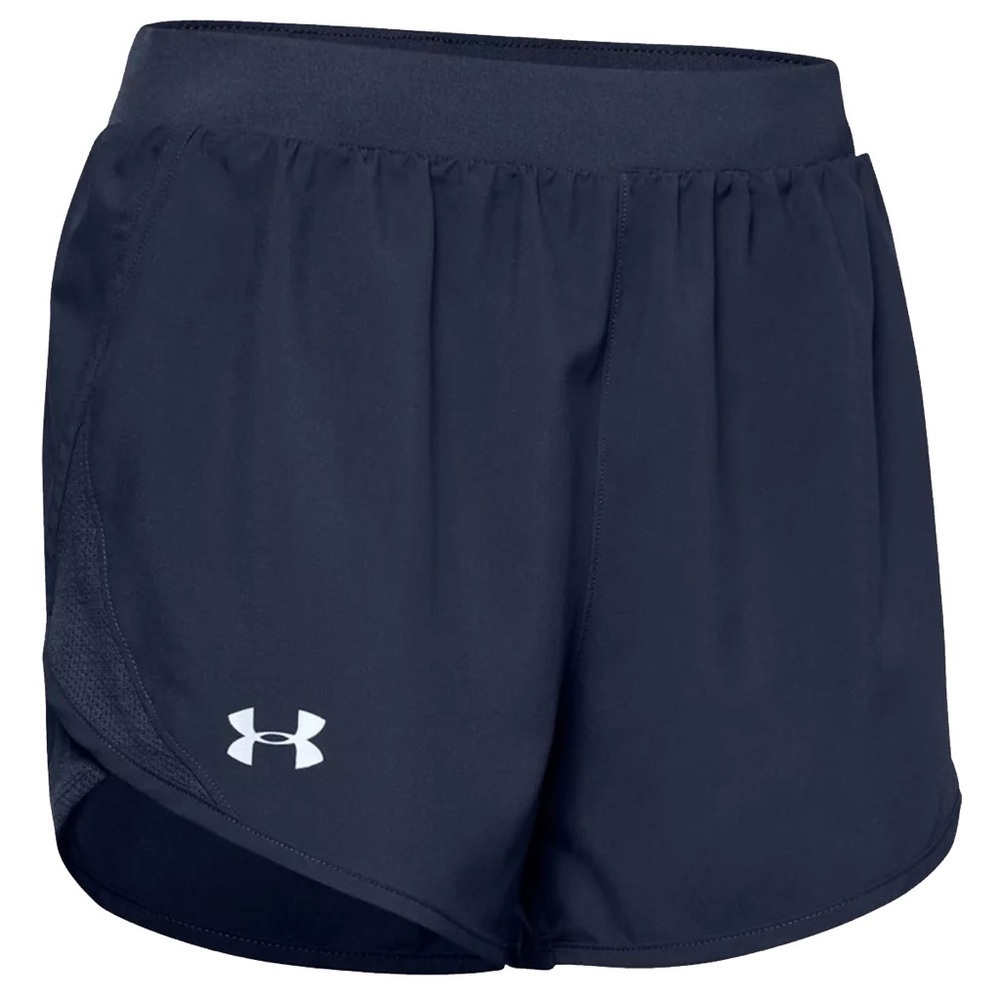 Under Armour Heat Gear loose fit UA Fly By 2.0‎ navy  lined short NWT Sz-XS. O16